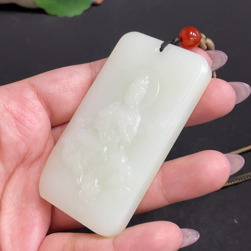 H33848182 Hetian Jade Pendant Guanyin