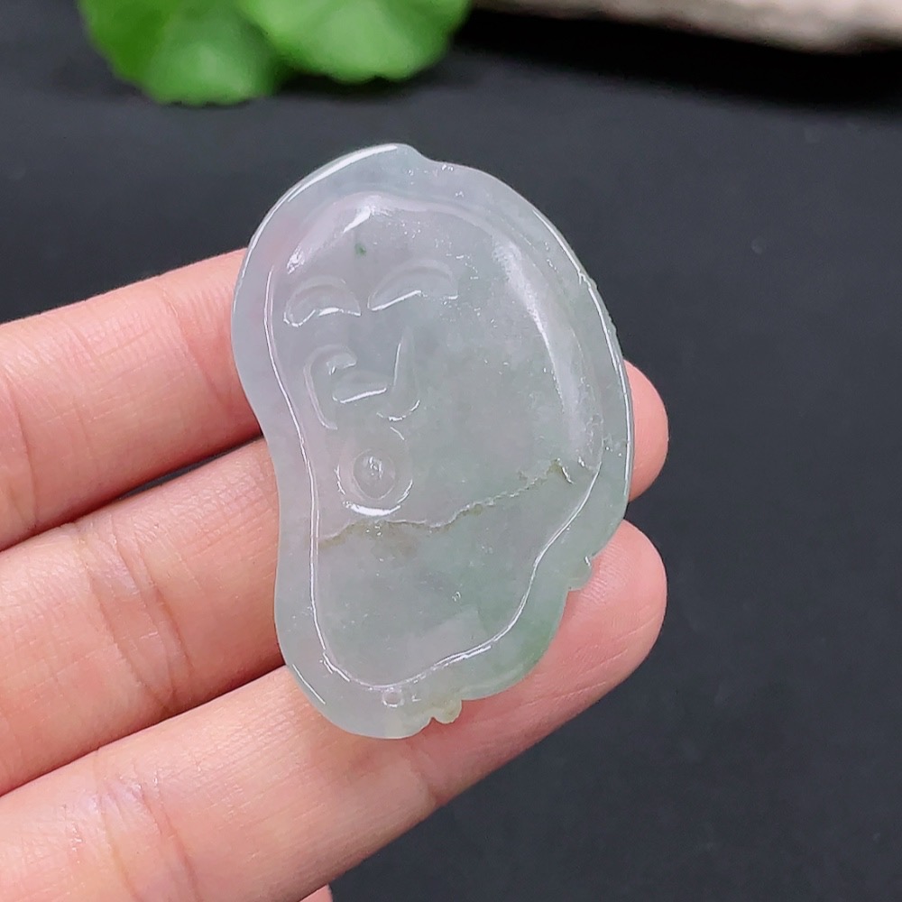 F26984842 Jadeite Guanyin Pendant Total Weight Approx. 14.75g
