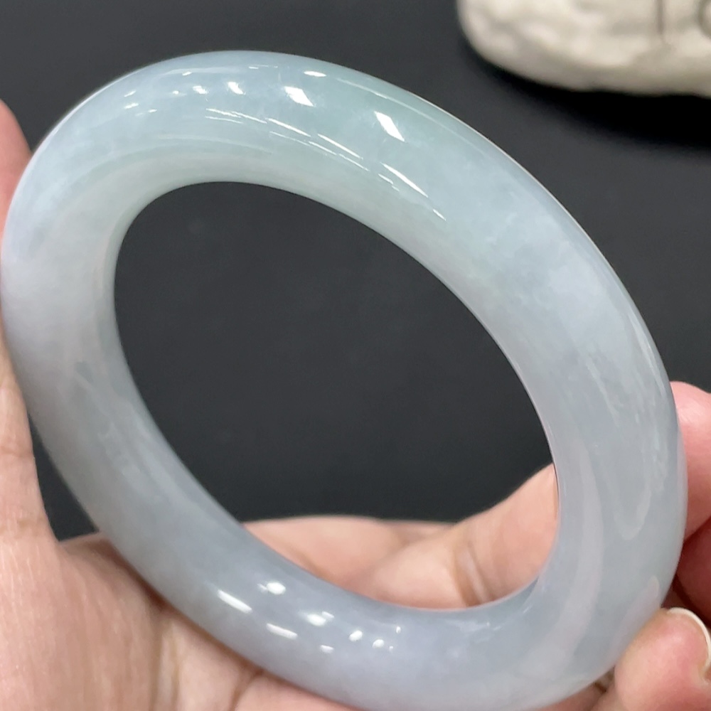 F27133713 Jadeite Round Bangle Size 54.9 Total Weight Approx. 79.49g