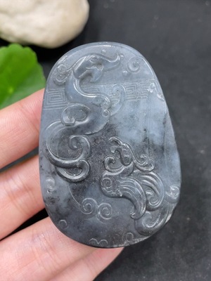 H35168774 Hetian Jade Pendant Antique Style Total Weight Approx. 55.6g