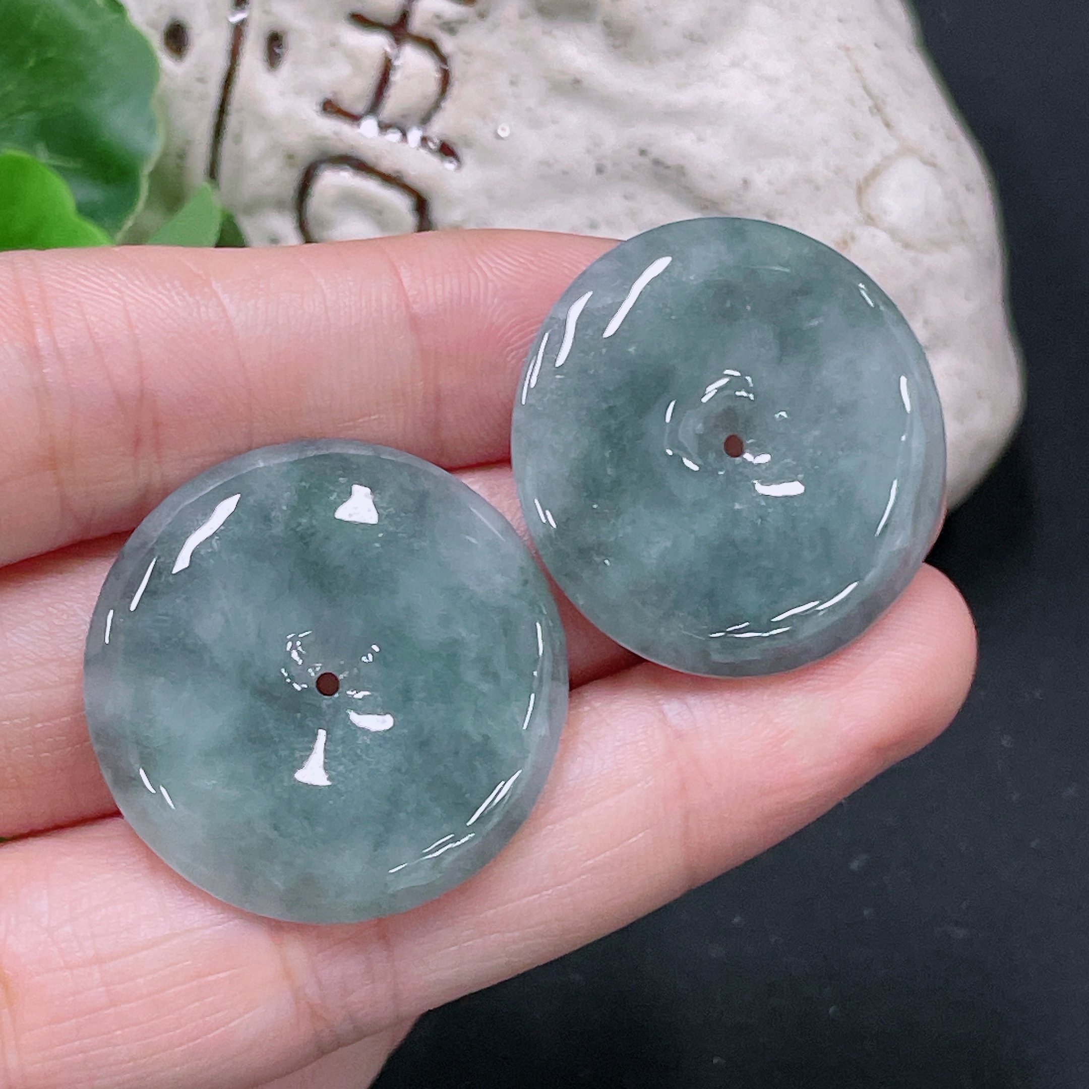 F33865648 Jadeite Pendants Sell as a Lot