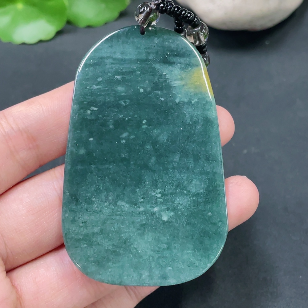 F19078030 Jadeite Dragon Guardian Pendant Total Weight 62.591g