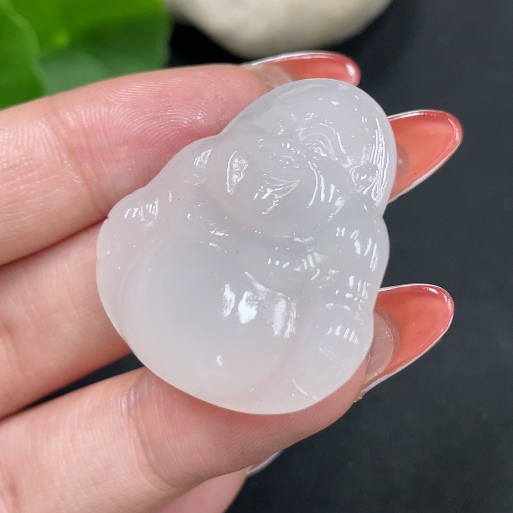 H34027051 Hetian Jade Pendant Buddha Total Weight Approx. 10.1g