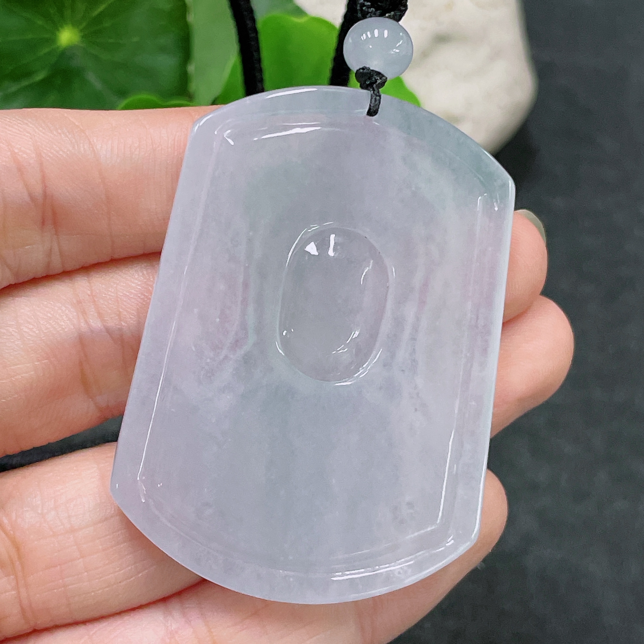 F32811584 Jadeite Pendant Guanyin with Cord Total Weight Approx. 27.84g