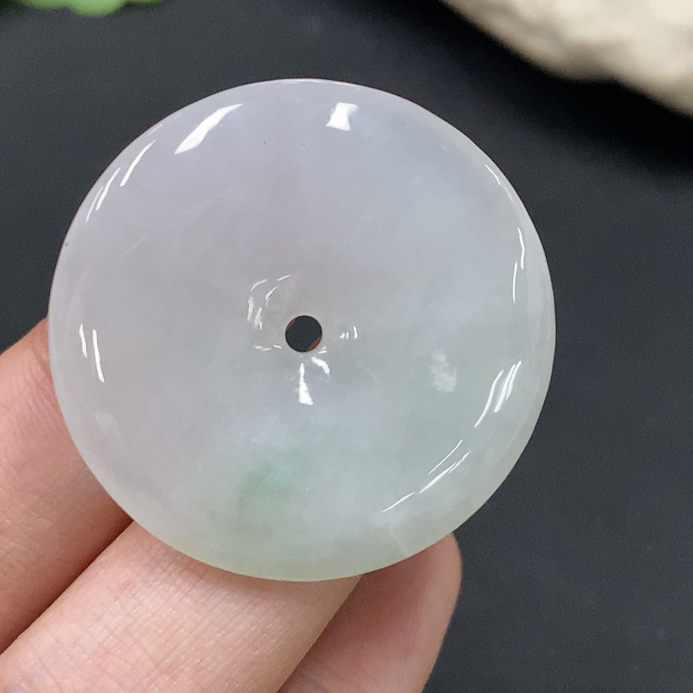 F27123287 Jadeite Pendant Total Weight Approx. 13.25g Peace Buckle