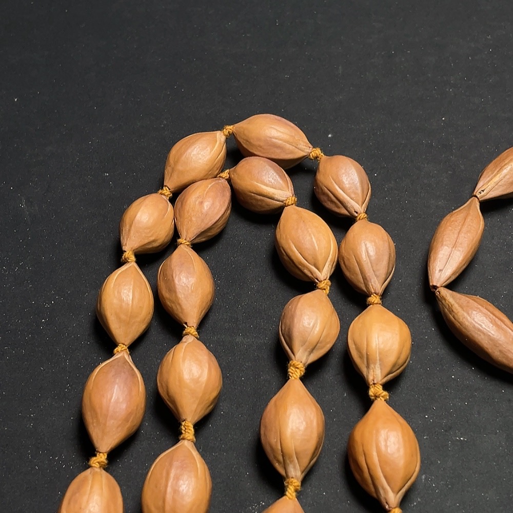 W33842770 Olive pit long bracelet + wrist bracelet, sold as a set