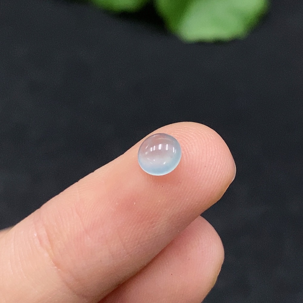 F30514971 Emerald Cabochon Inlay Piece, Total Weight Approx. 0.13g