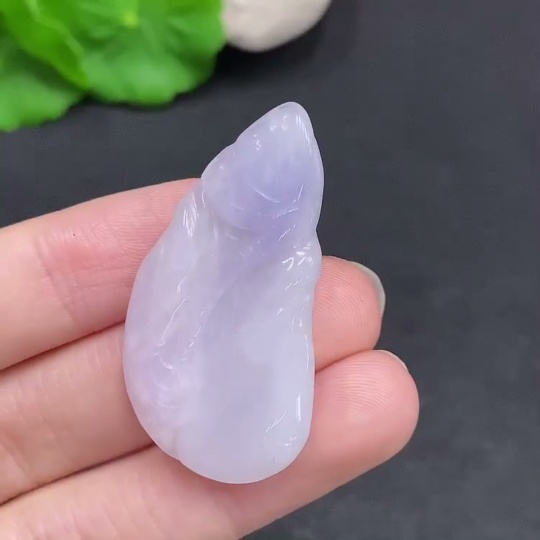 F33908130 Jadeite Blossom of Wealth and Honor Pendant Total Weight Approximately 9g