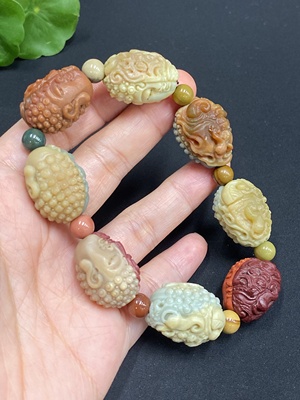 H34970907 Alashan Agate "A Moment of Thought" Bracelet