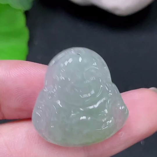 F33893043 Jadeite Buddha Pendant Total Weight Approx. 4.7g