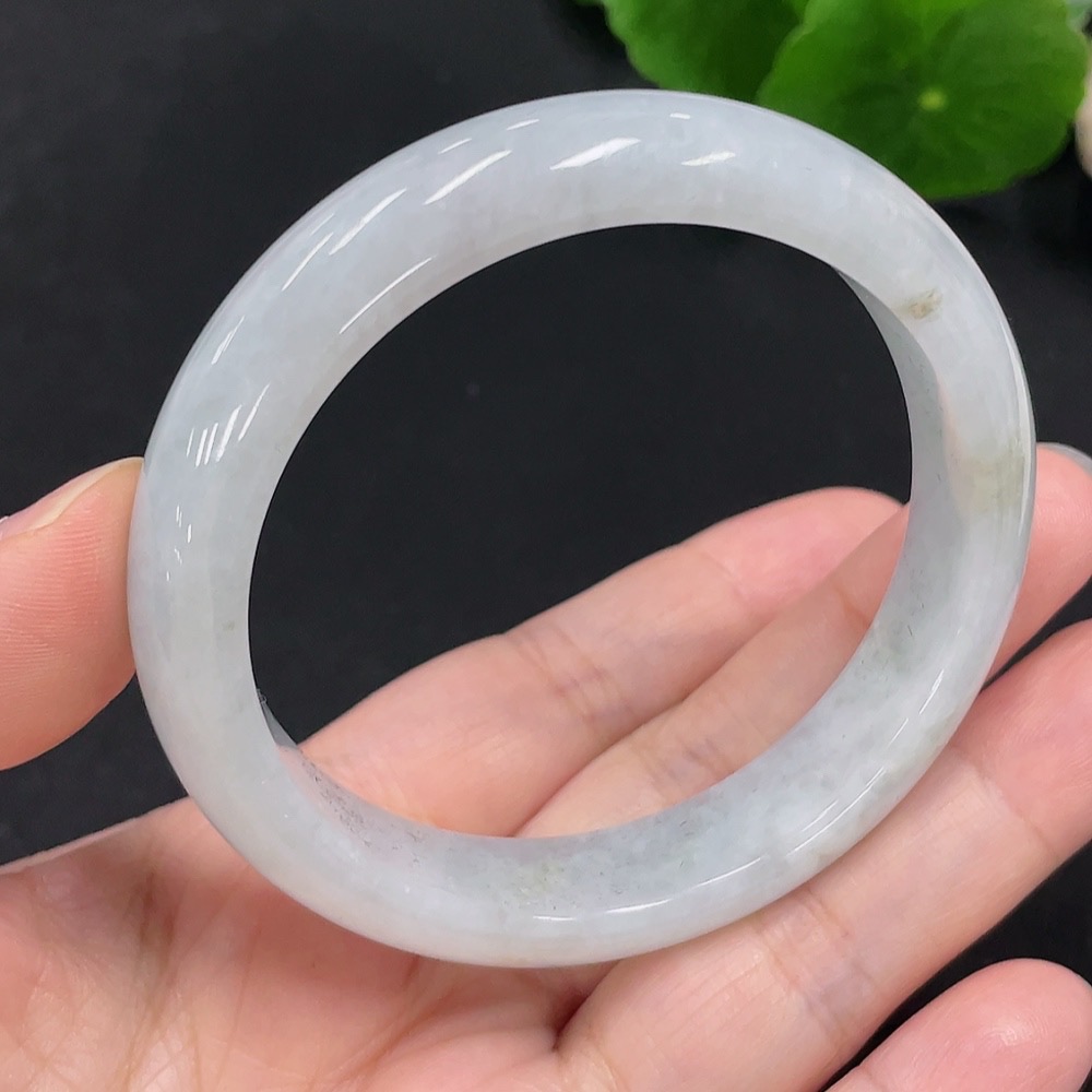 F30453294 Jadeite Regular Round Bracelet 54.8 Inner Diameter Approx.49.4g Total Weight