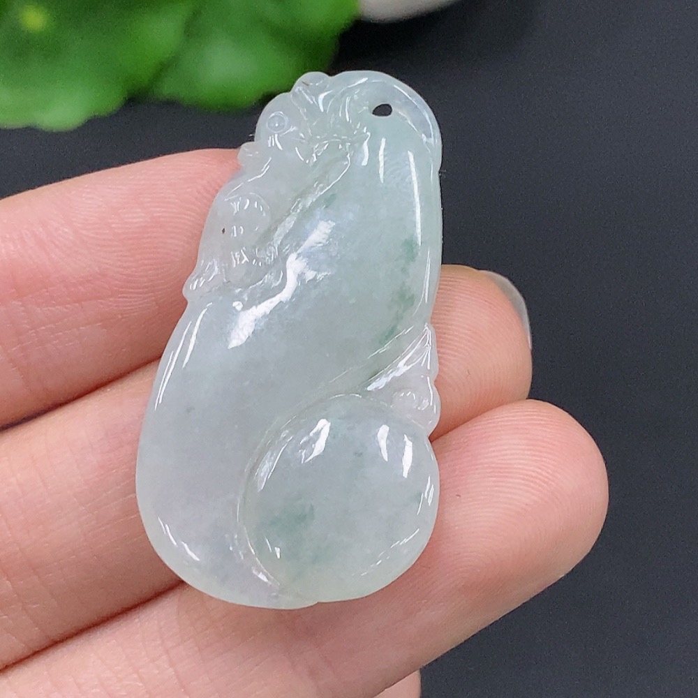 F29364934 Jadeite Pendant Total Weight Approx.7.66g