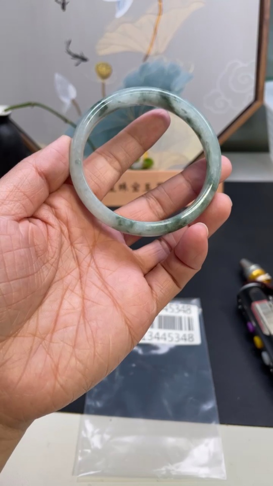 F13445348 Jadeite Regular Bangle 59.5 Loop Size