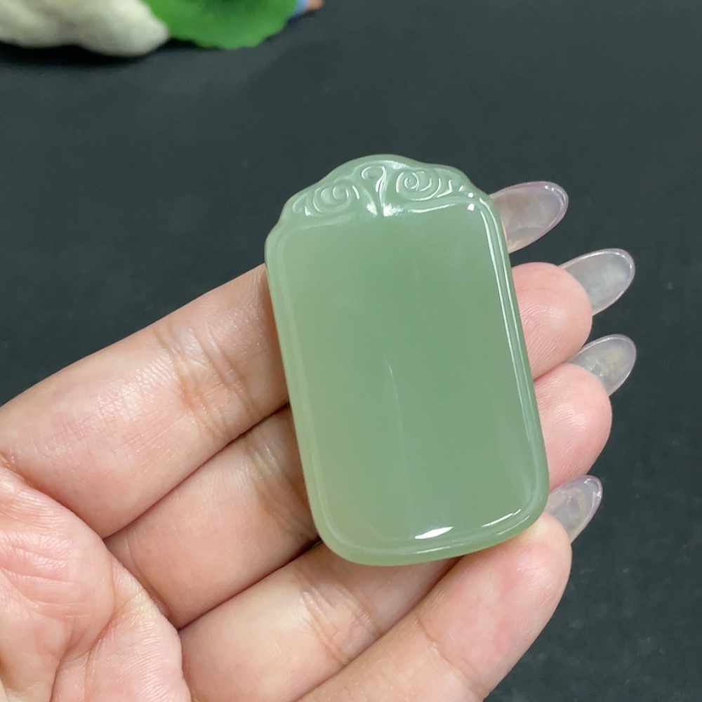 H34957168 Hetian Jade Pendant, Plain Pendant, Total Weight Approx. 39.6g
