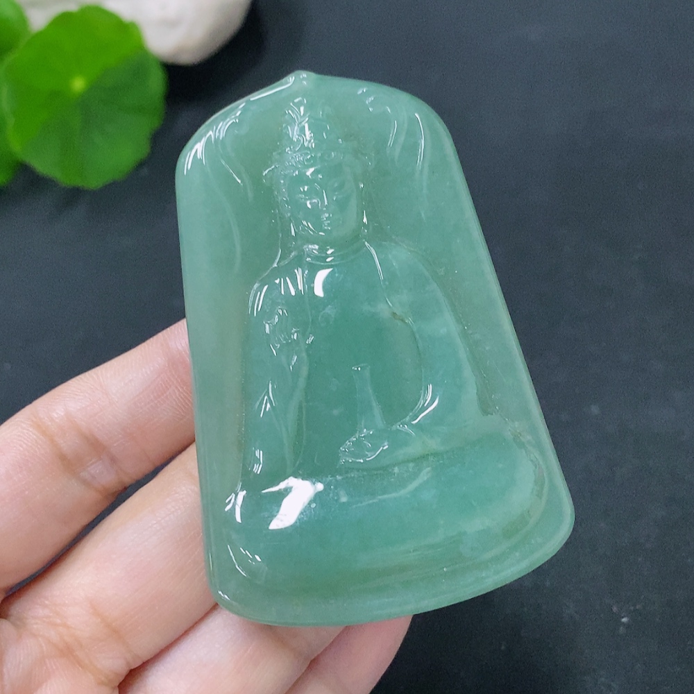 F31595146 Jadeite Pendant Guanyin Total Weight Approx. 42.59g