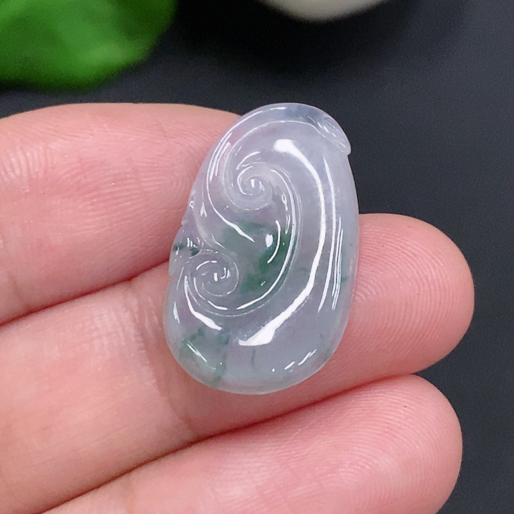 F33882369 Jadeite Ruyi Inlay Piece, Total Weight About 1.7g