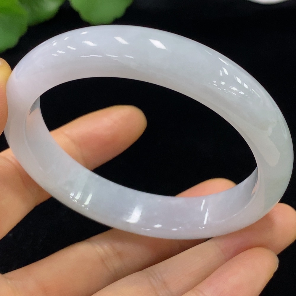 F34948238 Jadeite Round Bracelet Size 57.7 Total Weight Approx. 55.26g