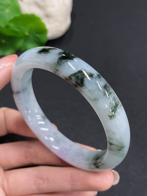 F34061235 Jadeite Round Bracelet Total Weight Approximately 59.2g Size 57.5 Containing Other Minerals