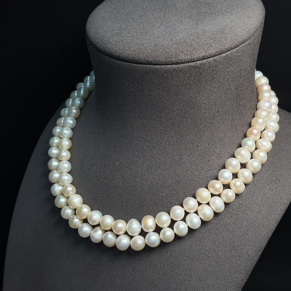 C33923754 Pearl Necklace Non-Gold Total Weight Approx. 79.73g Size About 8.5mm