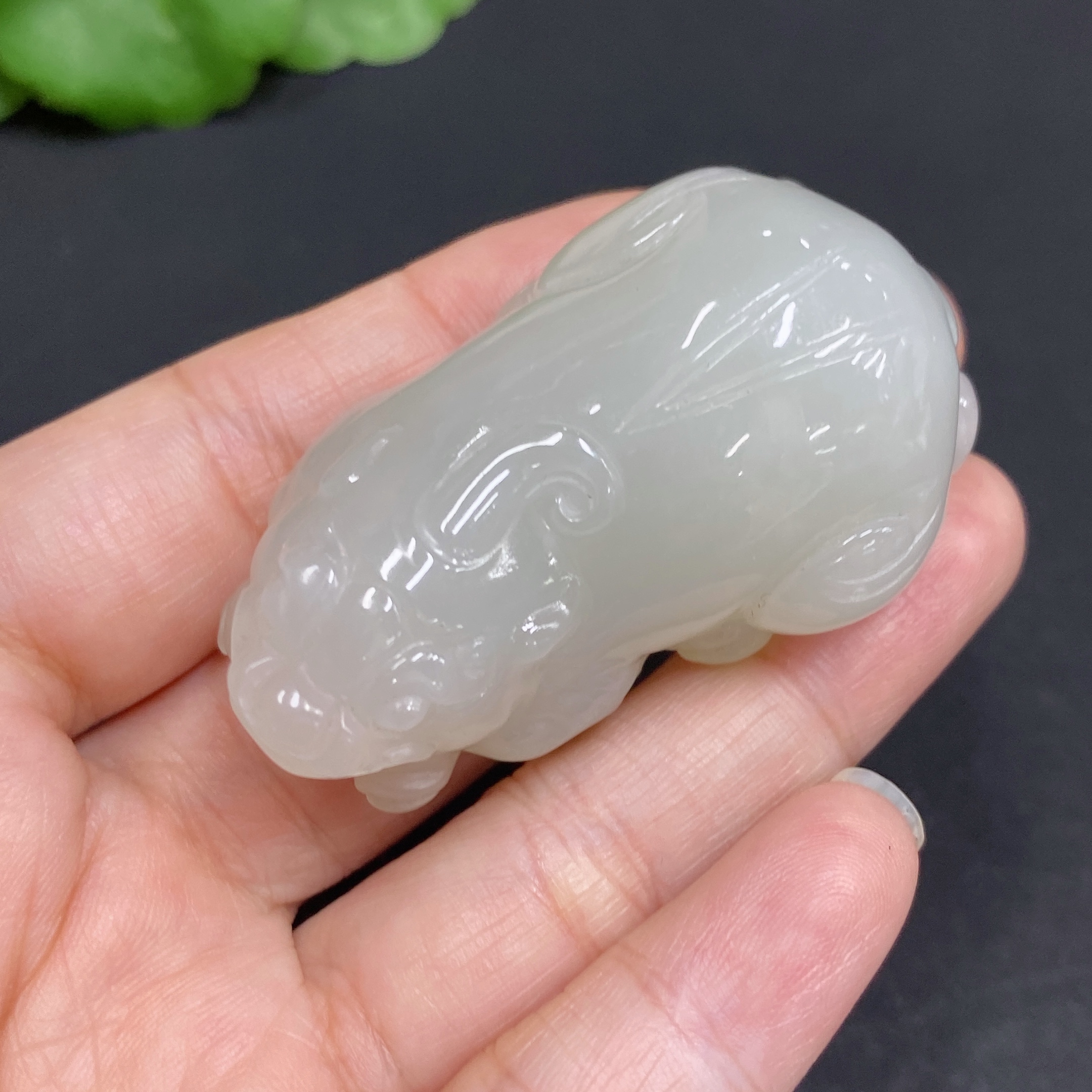 H34970535 Hetian Jade Pendant  Pixiu  Total Weight About 43.8g