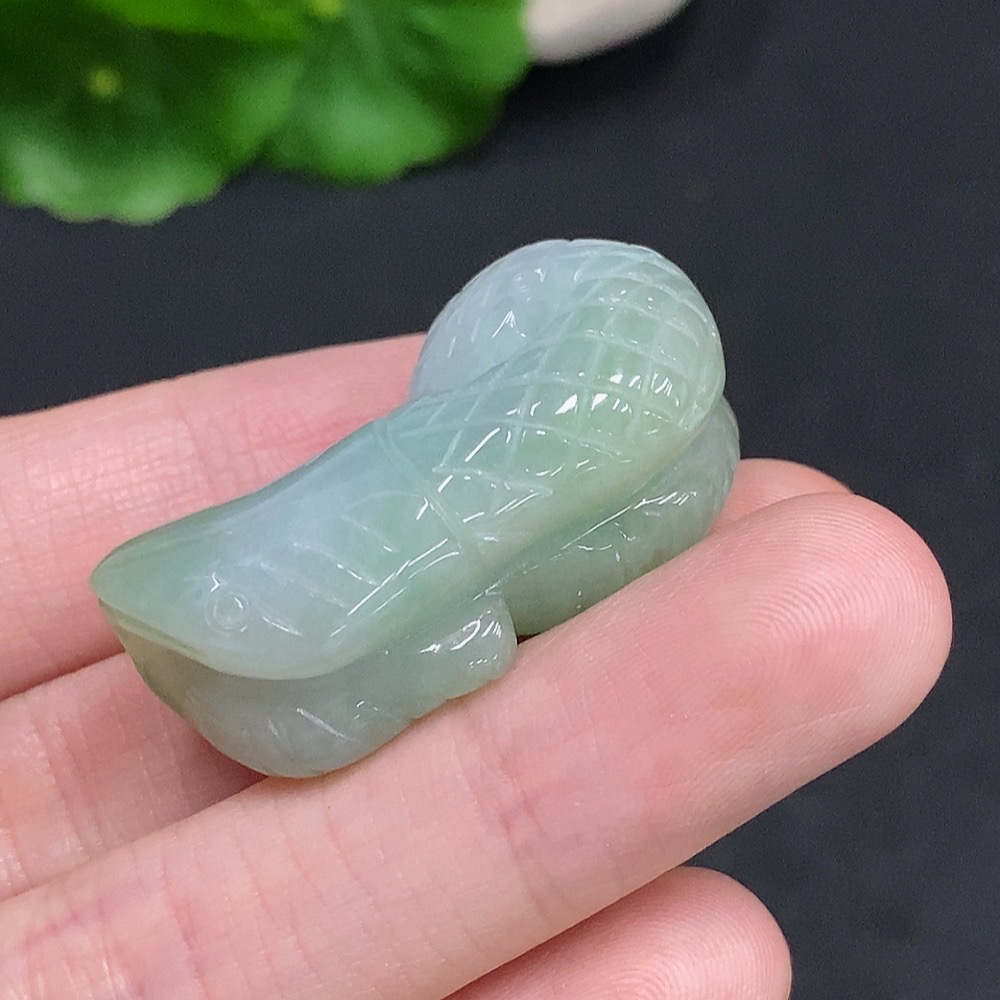 F35077926 Jadeite Flying Snake Pendant Total Weight Approx. 17.1g