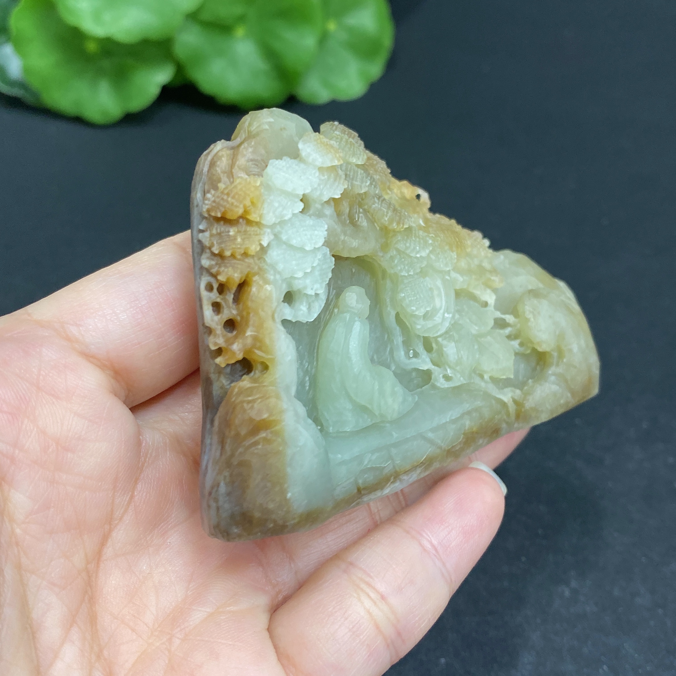 H34035883 Hetian Jade Ornament - Landscape - Total Weight Approx. 84.6g