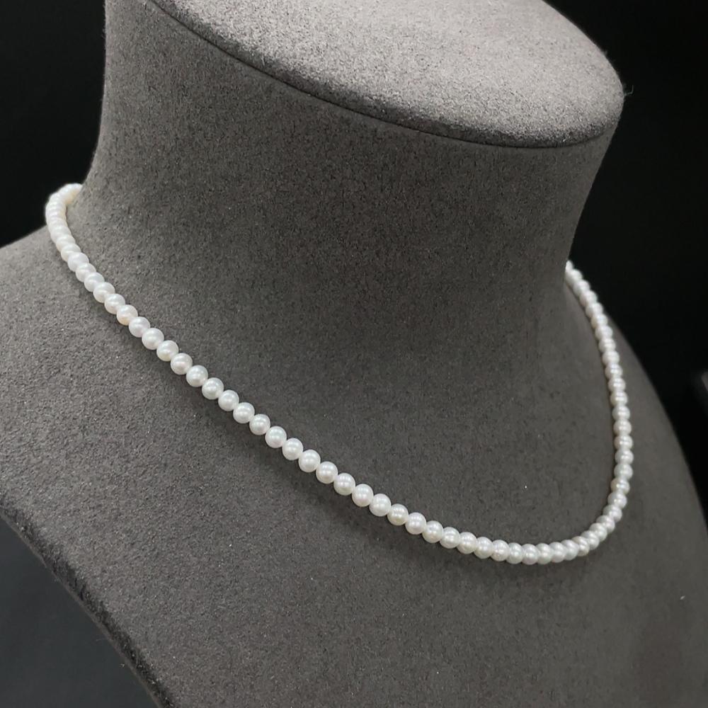 C20286806 Pearl Necklace Non-Gold Setting Total Weight Approx. 9.47g Size Approx. 4.0mm