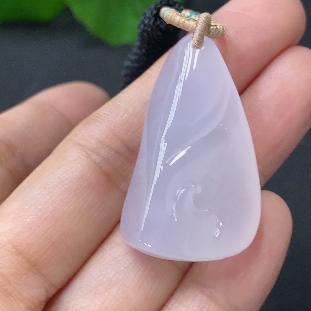F31587525 Jadeite Pendant Enlightenment Total Weight Approx. 11.6g with Rope