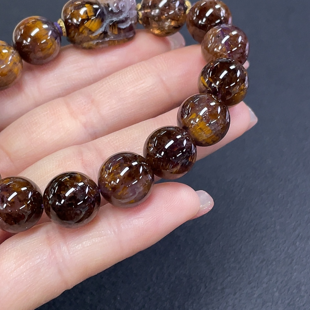 C27051711 Crystal Bracelet Total Weight Approx. 40.78g Size 11.9-12.4mm Non-Gold