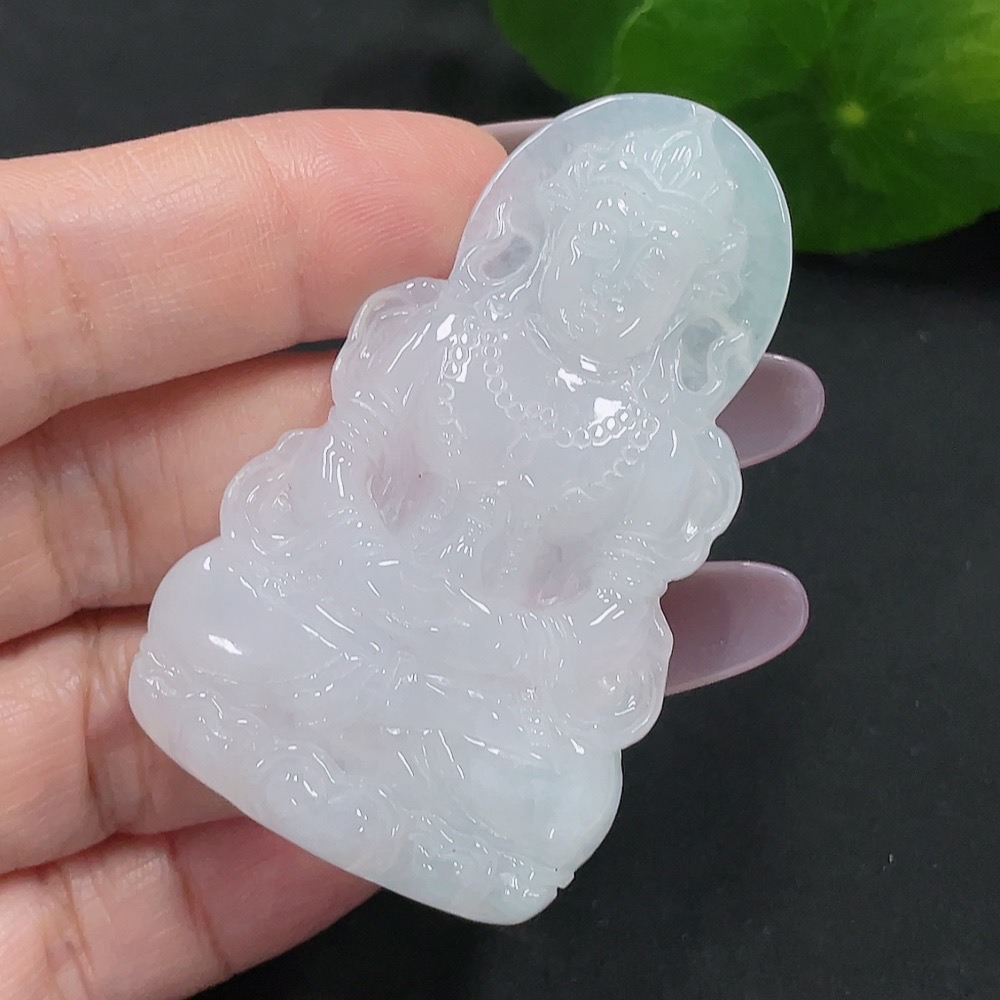F35129752 Jadeite Tara pendant, total weight about 20 grams