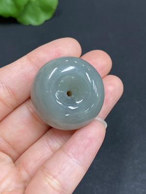 H34986183 Hetian Jade Pendant Peace Ring Total Weight Approx. 21.9g