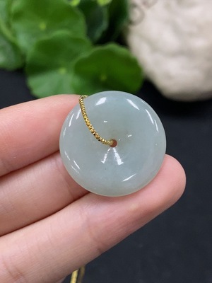 F35165698 Jadeite Peace Knot Pendant Total weight about 8g (non-gold inlaid)