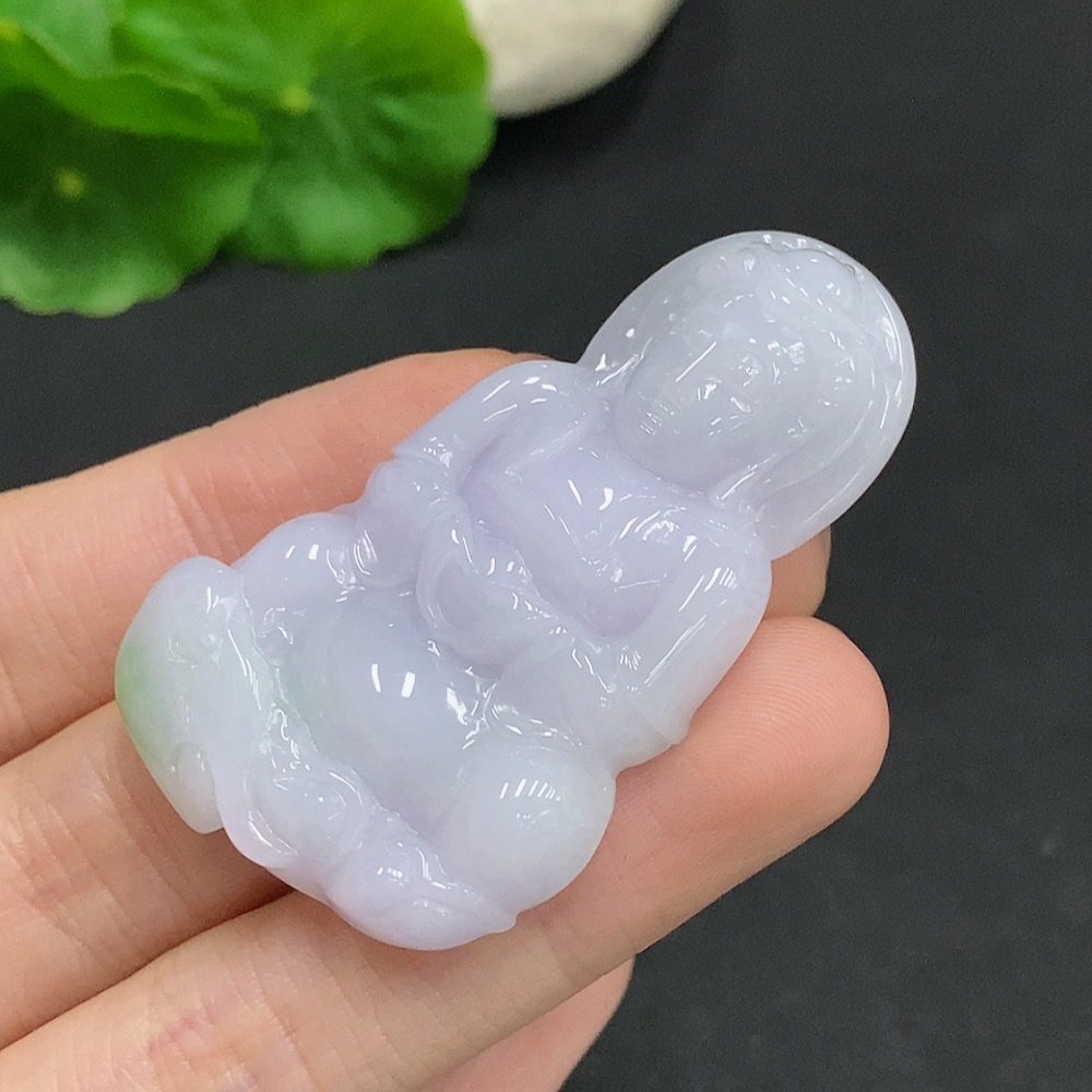 F34077428 Jadeite Guanyin Pendant Total Weight Approx. 22.1g