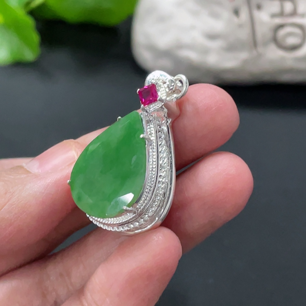F34058705 Jadeite inlay piece, non-gold inlay, total weight approx. 9g