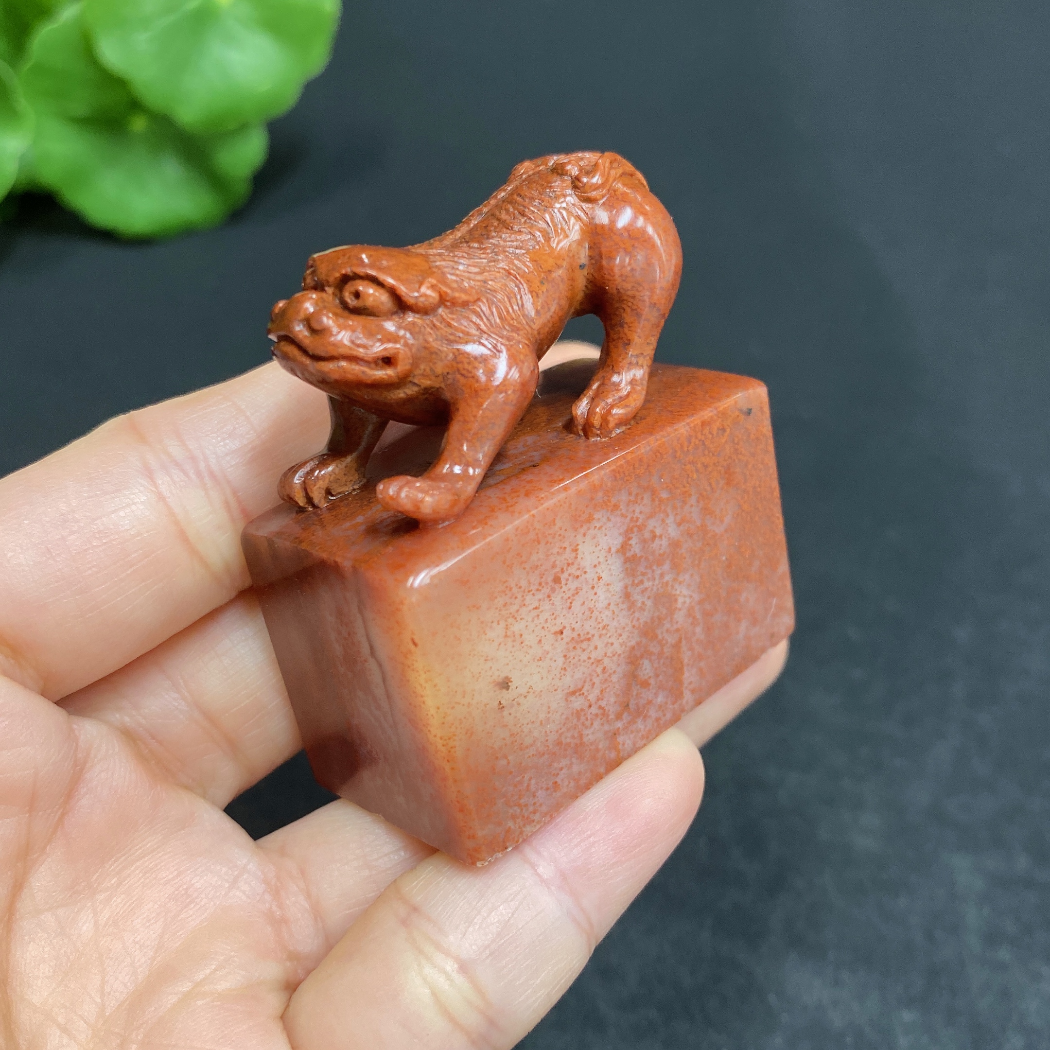 H30467576 Shoushan Stone Auspicious Beast Seal