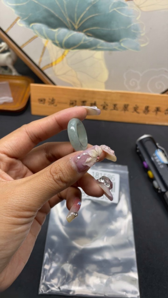 F28181586 Jadeite Ring Size 14 Total Weight Approx. 4.56g