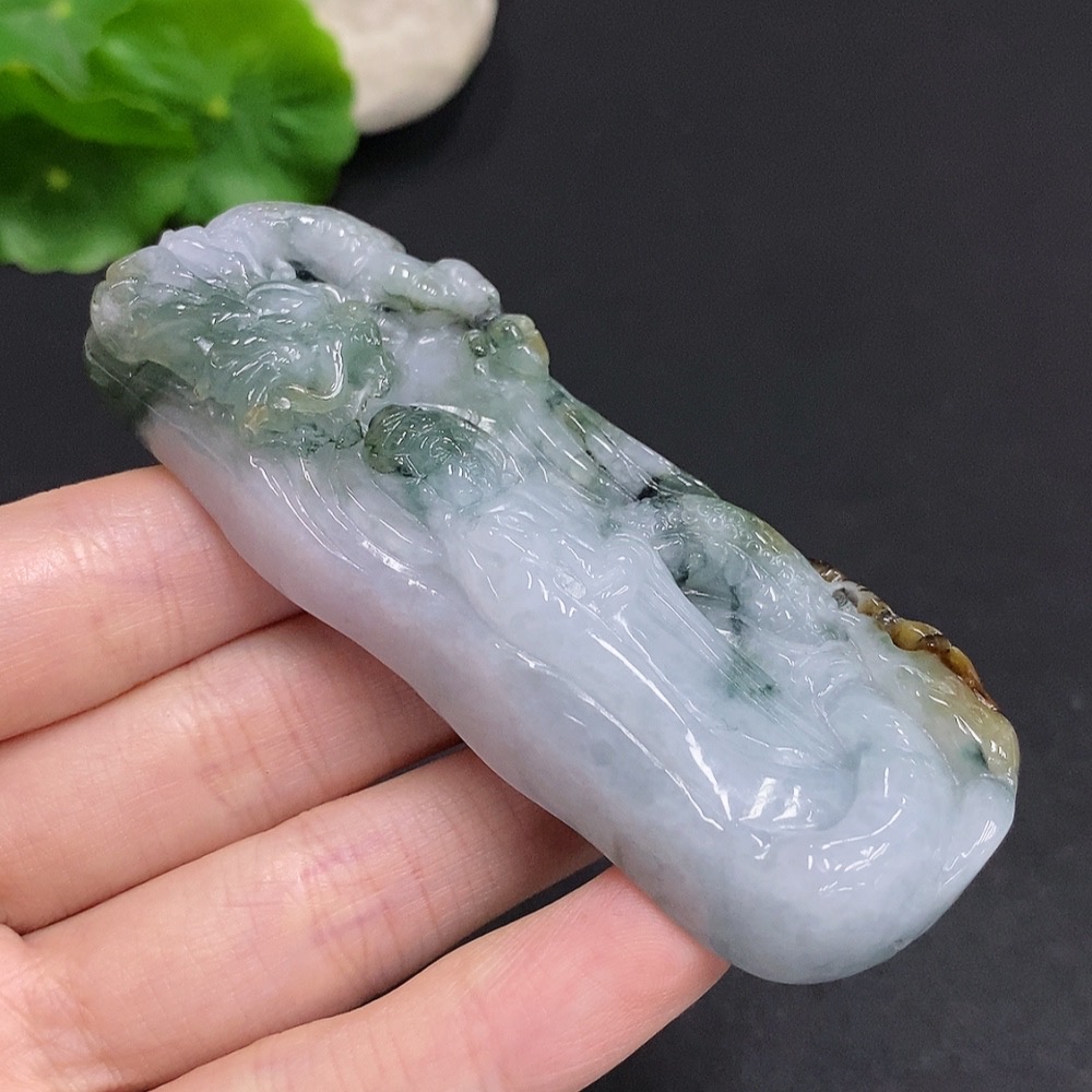 F35078896 Jadeite Dragon-Guanyu Pendant