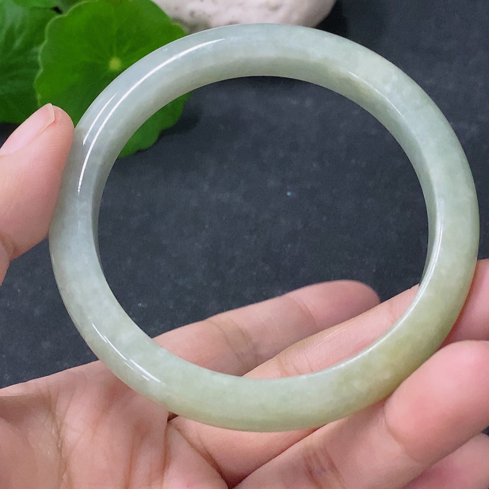 F33930034 Jadeite Round Bracelet Size 54mm Total Weight Approx. 38g