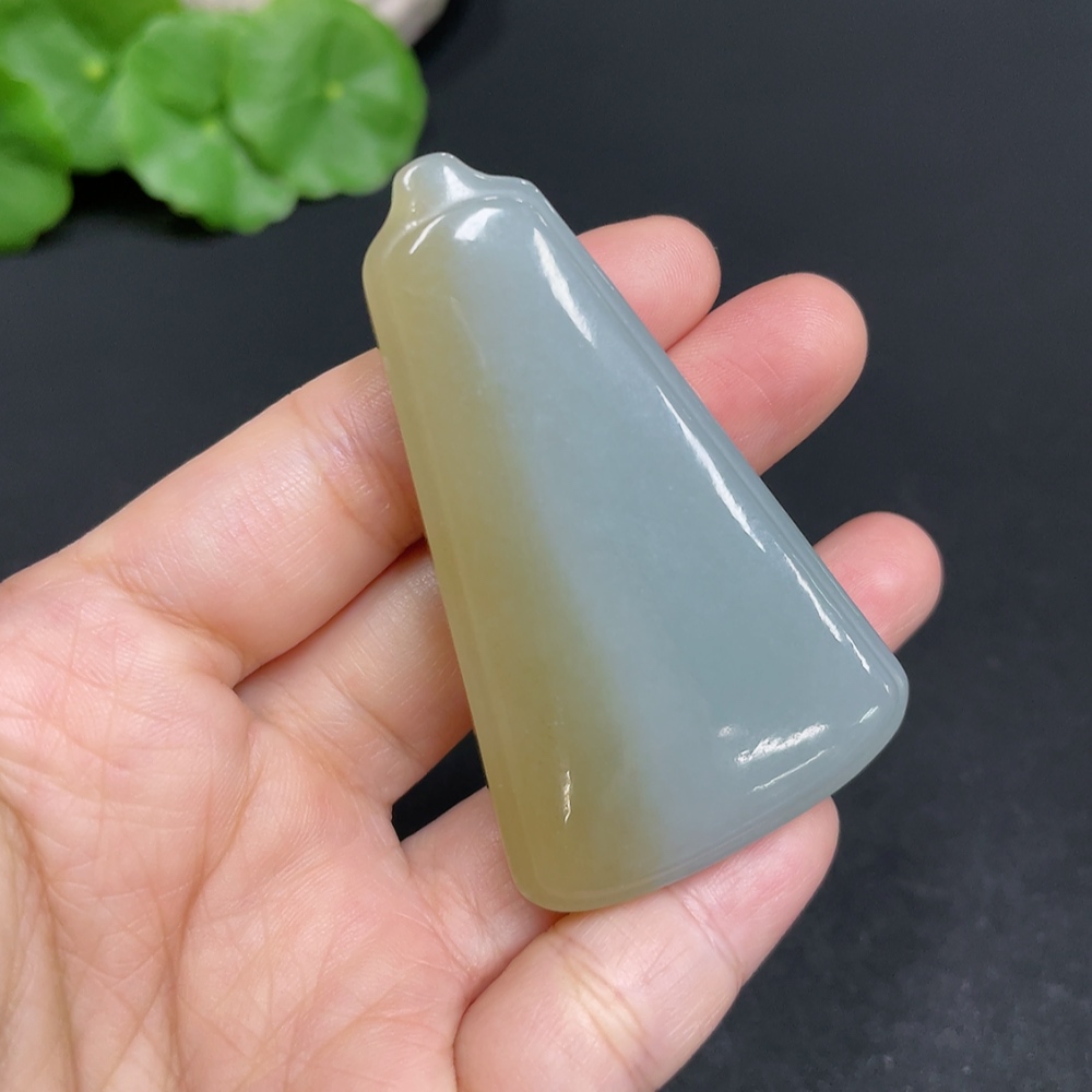H35110143 Hetian Jade Pendant Plain Pendant Total Weight Approx. 44.7g