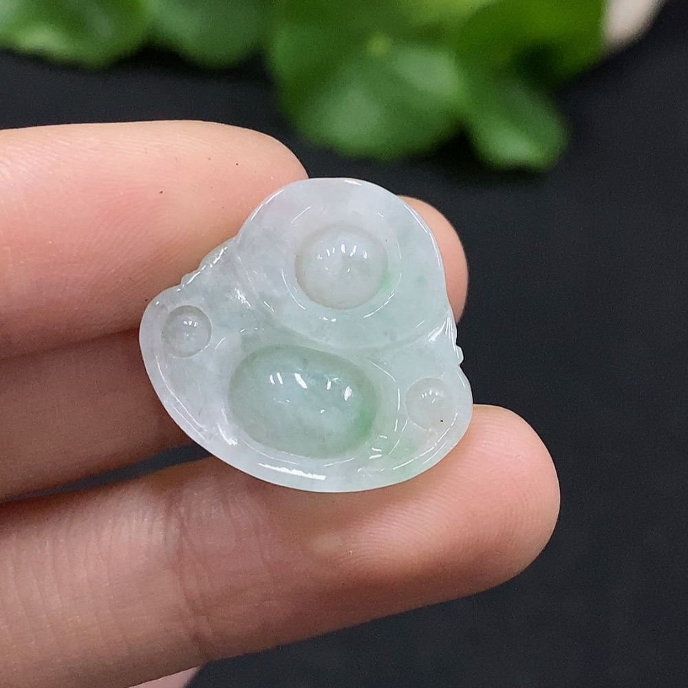 F35165727 Jadeite Buddha Pendant, Total Weight Approx. 4g