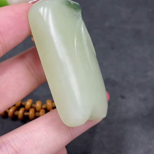 H34960558 Hetian Jade Pendant Bamboo Node