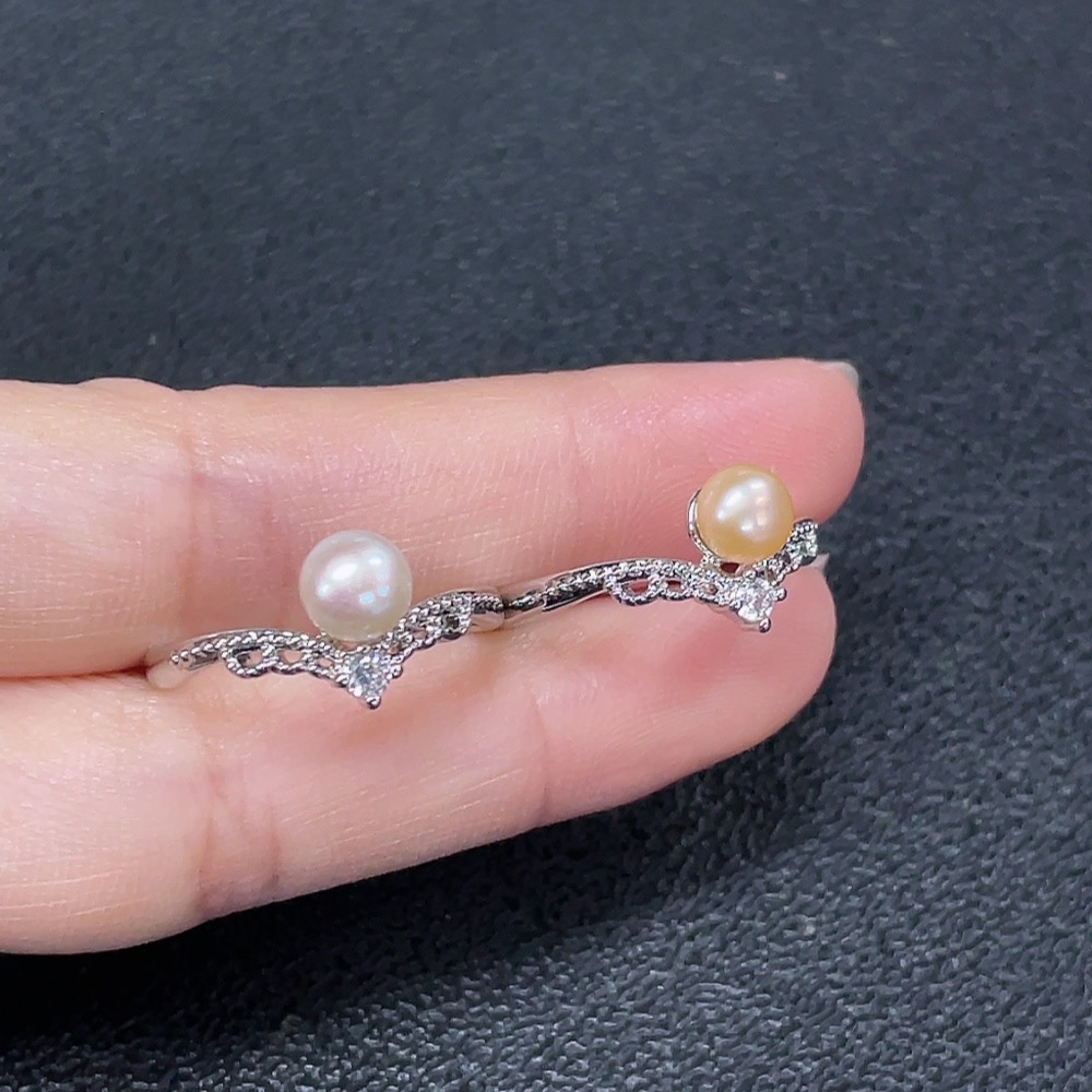 C34038141 Pearl Ring Non-Gold Adjustable Total Weight Approx. 4.04g Sell as a Lot
