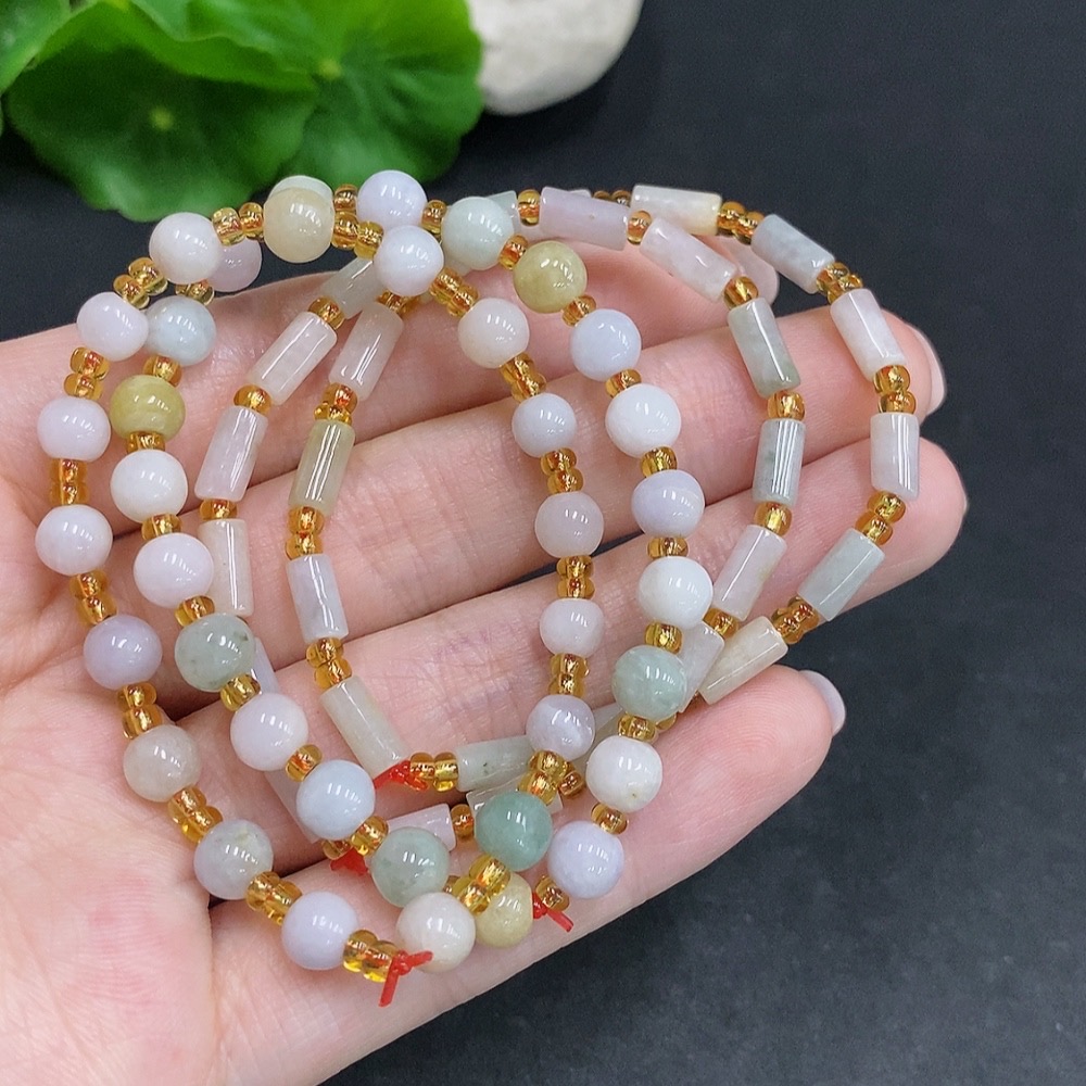 F34035716 Jadeite Bracelet Sell as a Lot with Non-Jadeite Beads