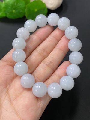 F24701492 JadeiteBracelet, Approx. 12.5mm Beads, Total Weight Approx. 53.4g