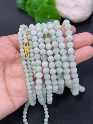 F43139441 翡翠珠链 一手走 非金