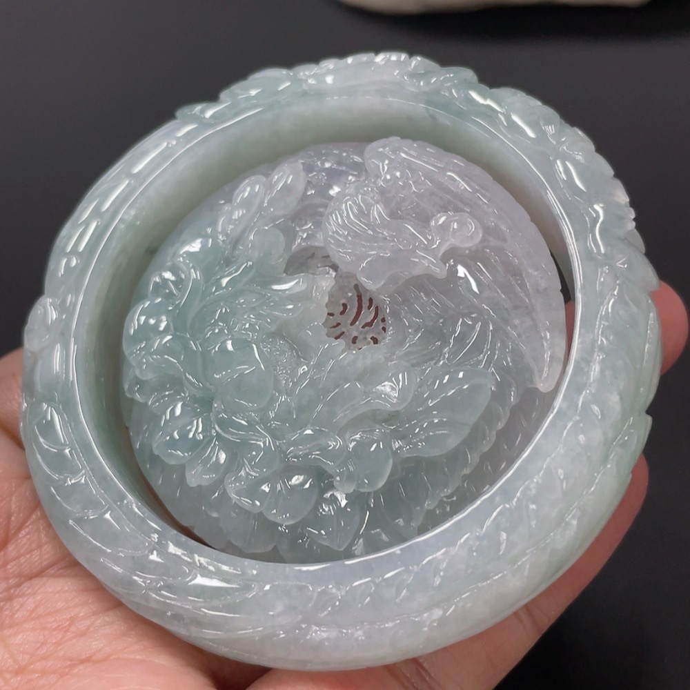 F27110381 Jadeite Bangle Set Size 55.8 Total Weight Approx. 131.26g