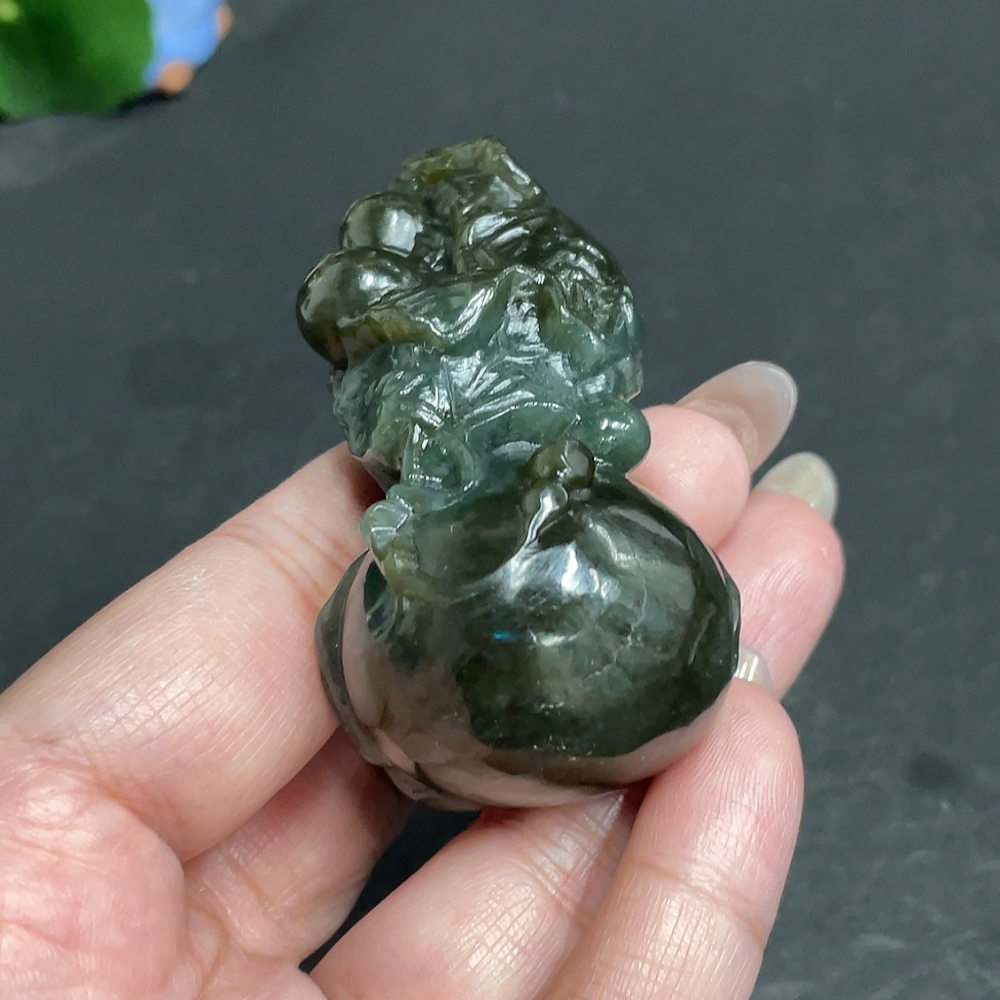 H30503143 Hetian Jade Pendant Gourd Total Weight About 84g