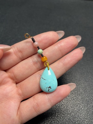 C34009455 Turquoise Pendant Non-Gold Total Weight Approx. 3.77g