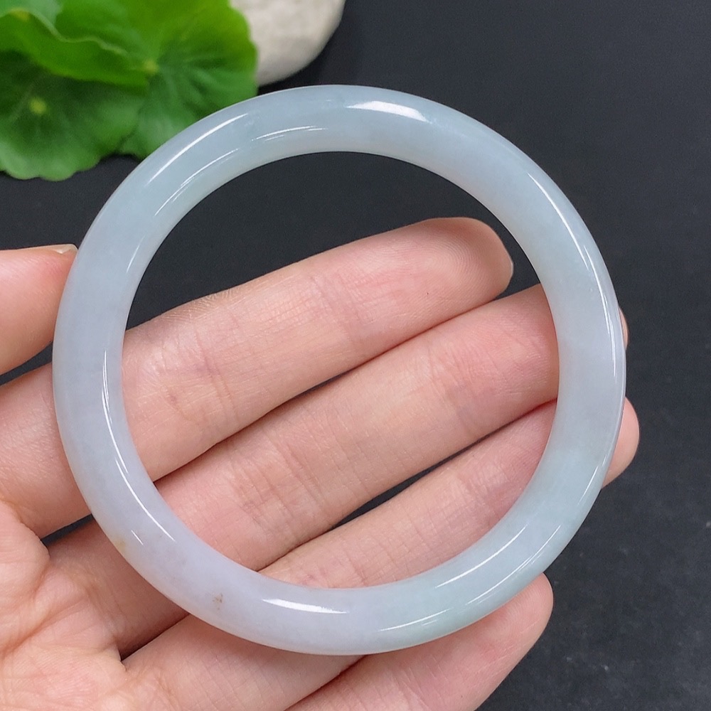 F33878275 Jadeite Round Bangle Total Weight Approx. 28.1g Size 52.7