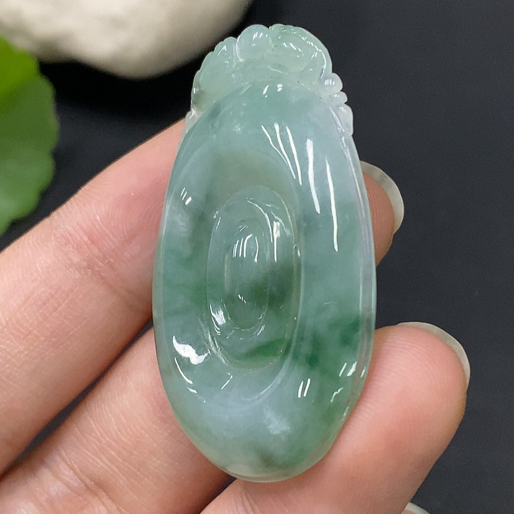 F29393960 Jadeite Pendant Fu Shell, Total Weight Approx. 11.43g